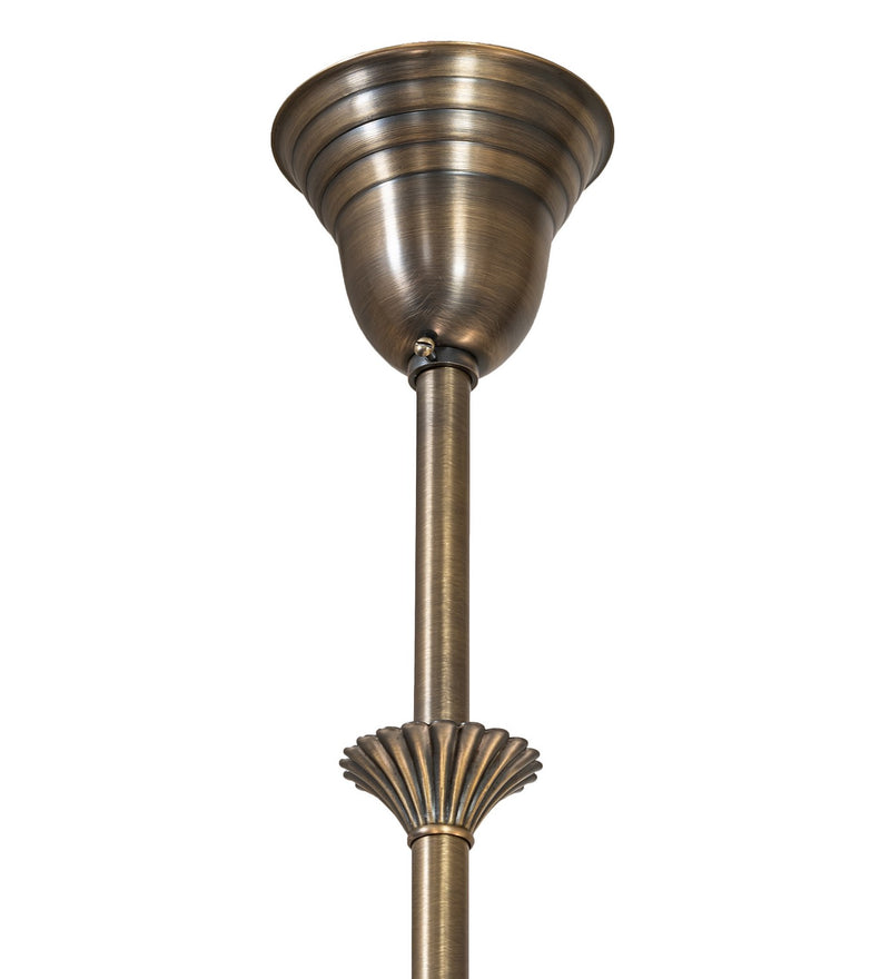 Meyda Tiffany 253212 Six Light Chandelier, Antique Brass