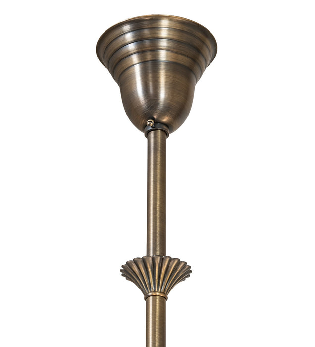 Meyda Tiffany 253212 Six Light Chandelier, Antique Brass
