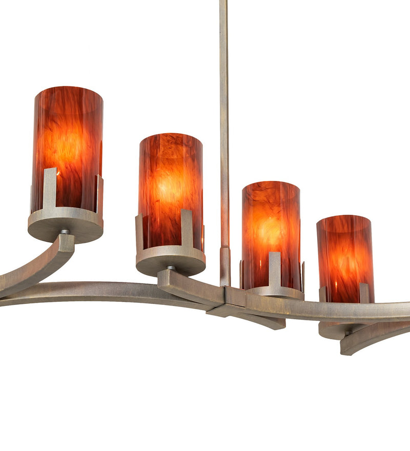 Meyda Tiffany 256730 14 Light Chandelier, Painted Antique Brass