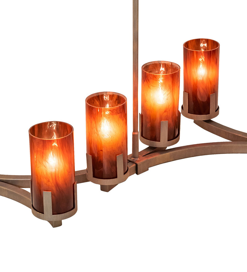 Meyda Tiffany 256730 14 Light Chandelier, Painted Antique Brass