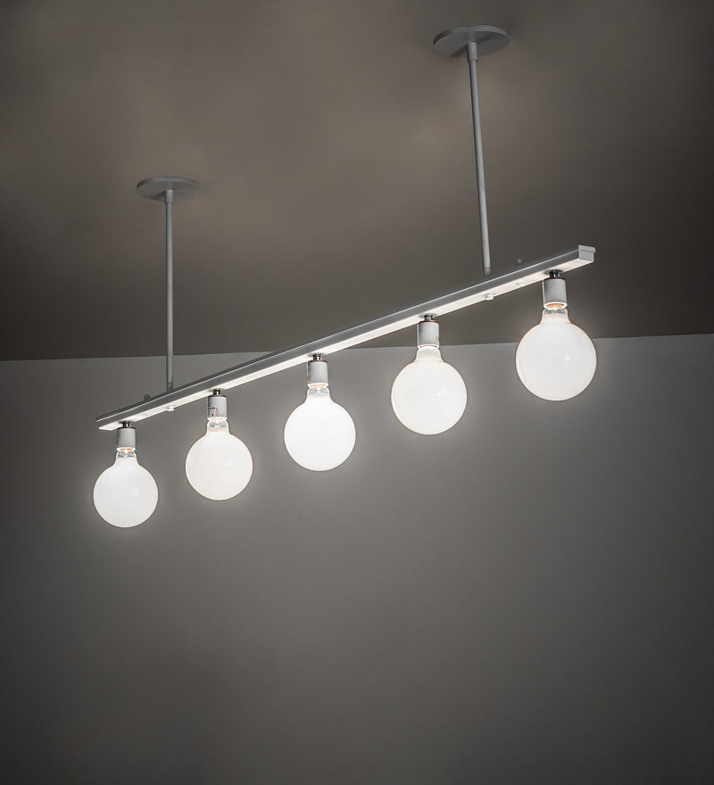 Meyda Tiffany 257269 Five Light Pendant, Gloss White