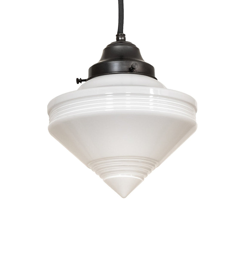Meyda Tiffany 257313 One Light Mini Pendant, Craftsman Brown