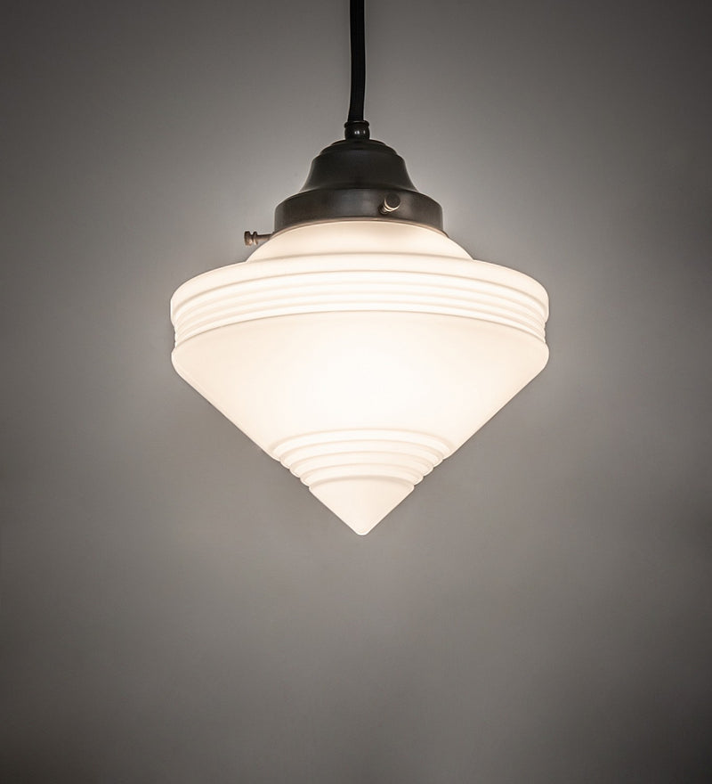 Meyda Tiffany 257313 One Light Mini Pendant, Craftsman Brown