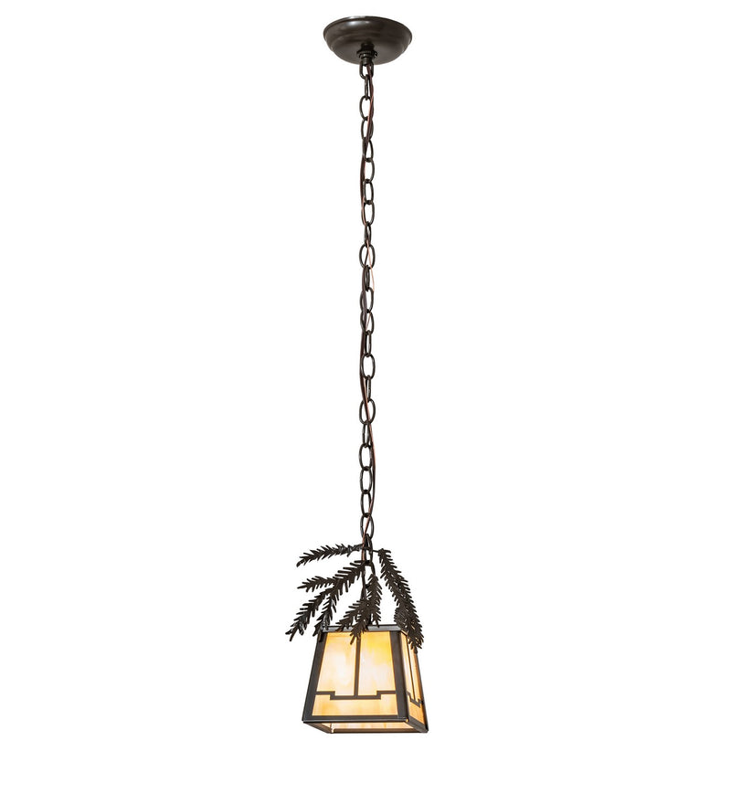 Meyda Tiffany 257415 One Light Mini Pendant, Timeless Bronze