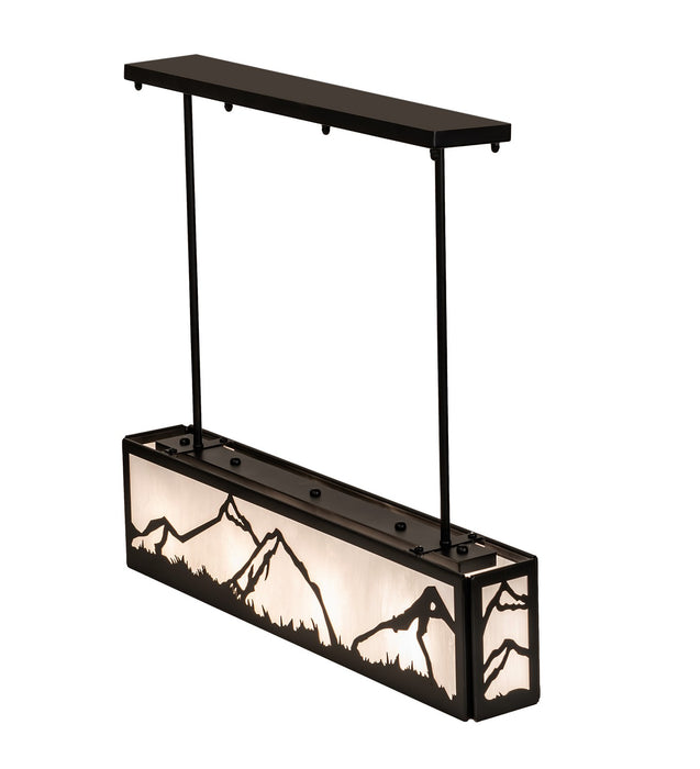 Meyda Tiffany 257743 Four Light Pendant, Solar Black
