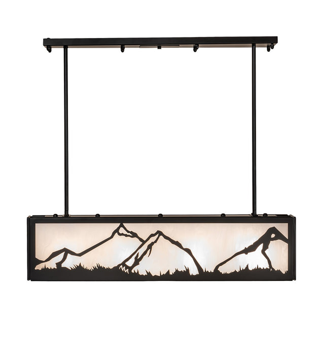 Meyda Tiffany 257743 Four Light Pendant, Solar Black