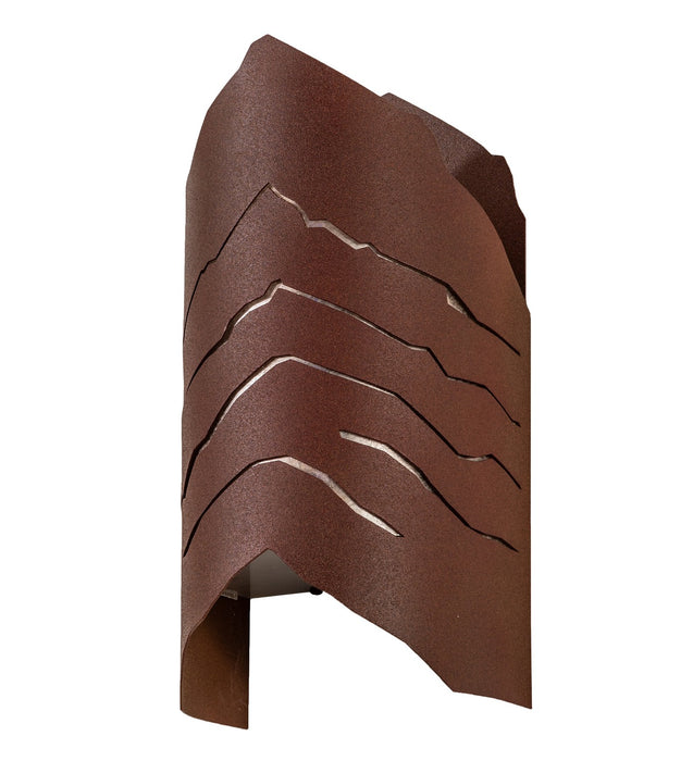 Meyda Tiffany 257961 Two Light Wall Sconce, Rust