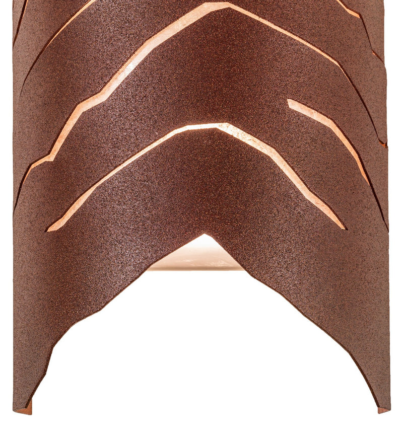 Meyda Tiffany 257961 Two Light Wall Sconce, Rust