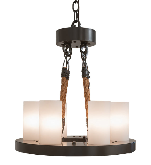 Meyda Tiffany 258347 Six Light Chandelier, Timeless Bronze