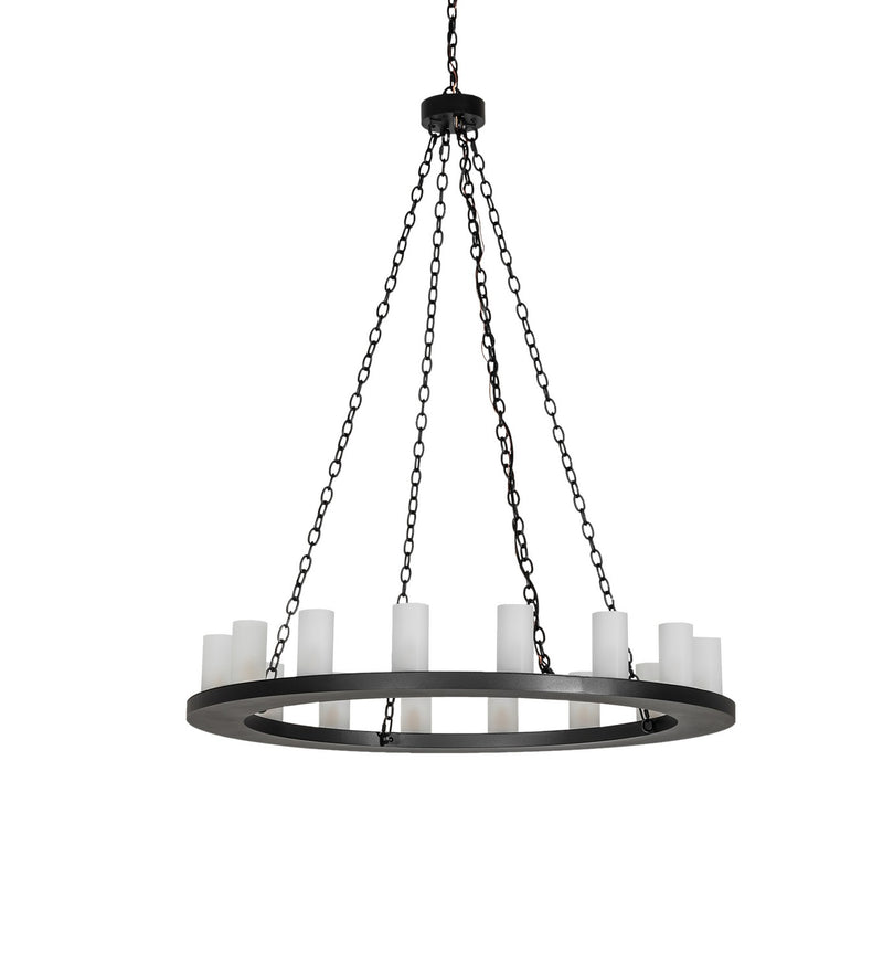 Meyda Tiffany 258646 16 Light Chandelier, Textured Black