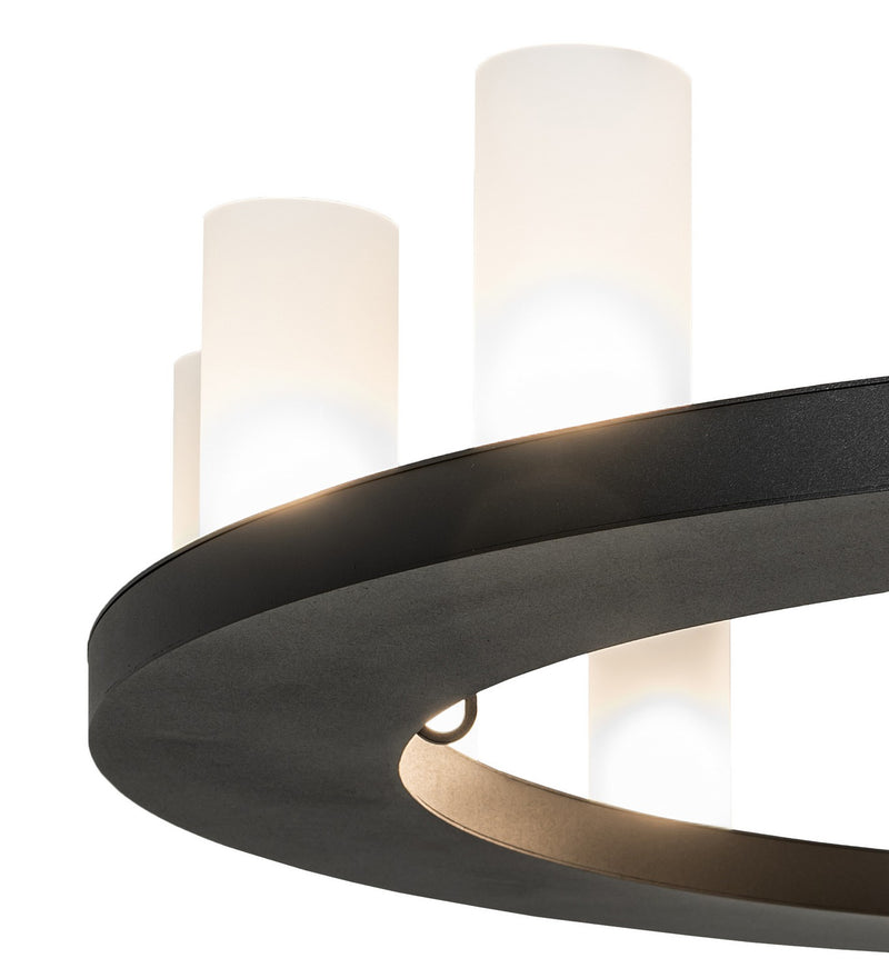 Meyda Tiffany 258646 16 Light Chandelier, Textured Black