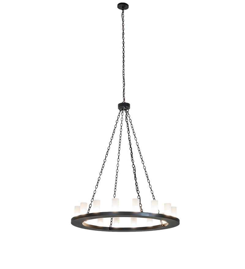 Meyda Tiffany 258646 16 Light Chandelier, Textured Black