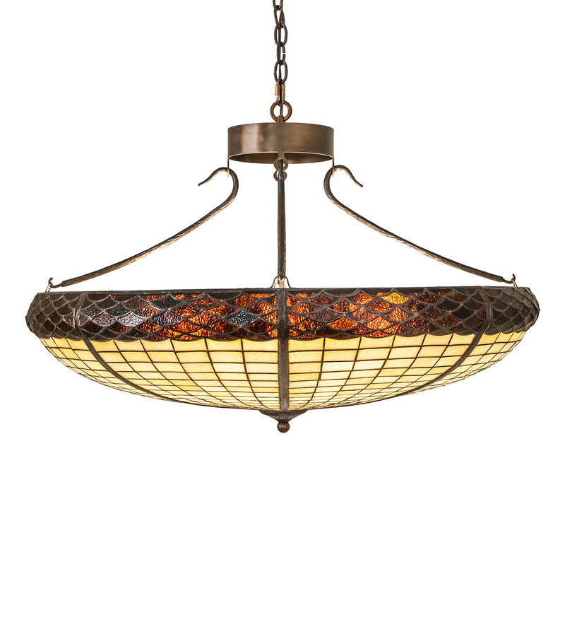 Meyda Tiffany 258690 Six Light Pendant, Antique Copper