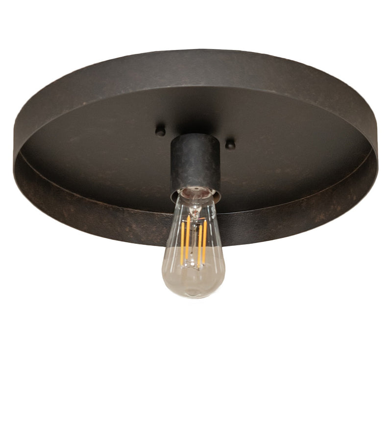 Meyda Tiffany 258909 One Light Flushmount, Chestnut