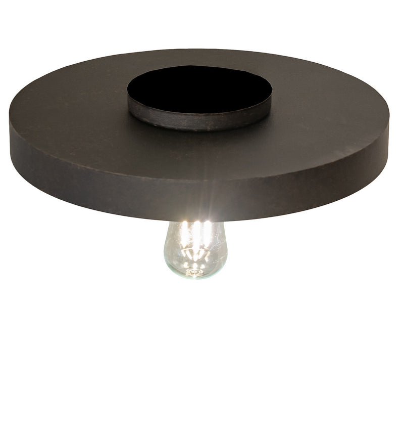 Meyda Tiffany 258909 One Light Flushmount, Chestnut