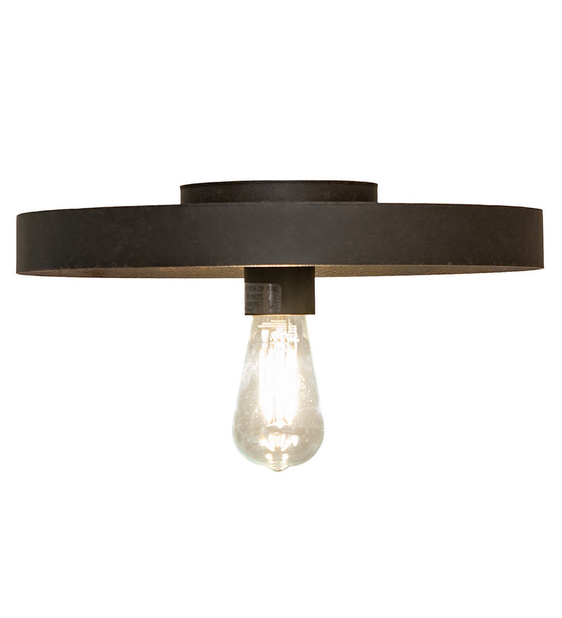 Meyda Tiffany 258909 One Light Flushmount, Chestnut