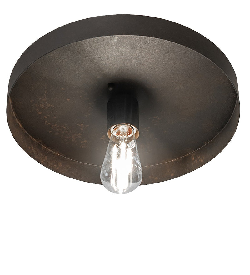 Meyda Tiffany 258909 One Light Flushmount, Chestnut