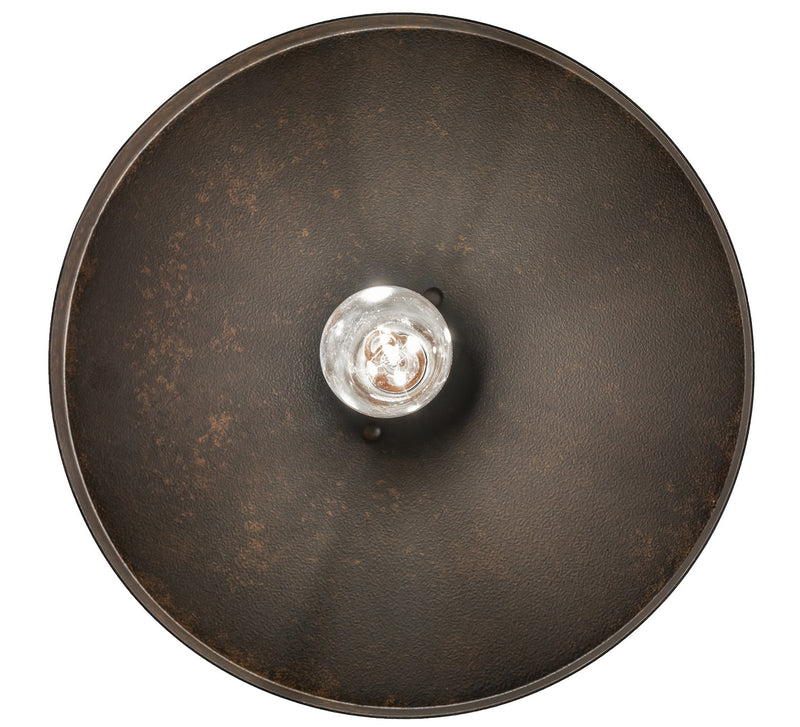 Meyda Tiffany 258909 One Light Flushmount, Chestnut