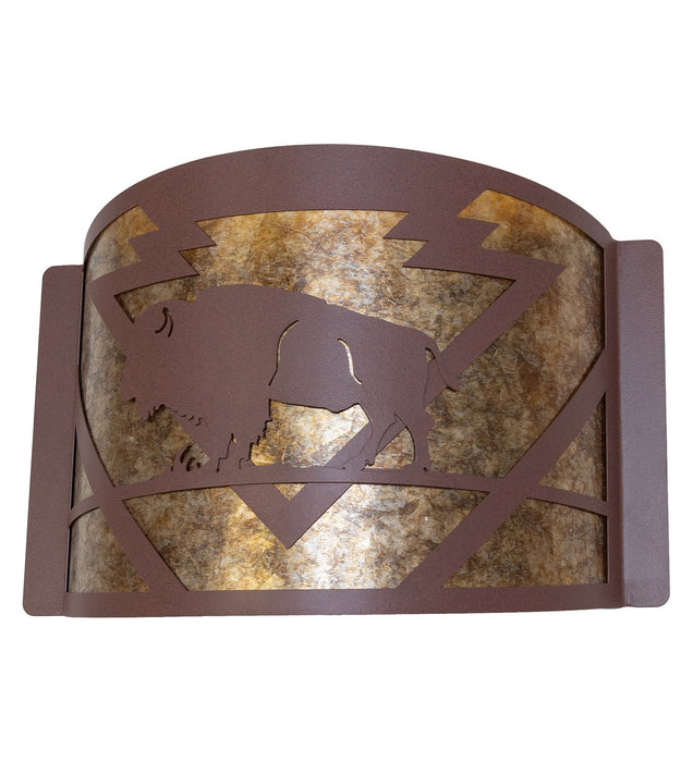Meyda Tiffany 259241 Four Light Wall Sconce, Rust