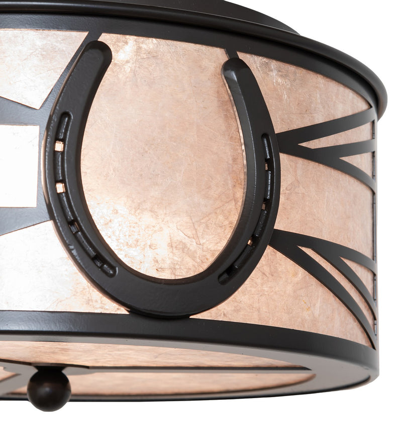 Meyda Tiffany 259921 LED Flushmount, Timeless Bronze