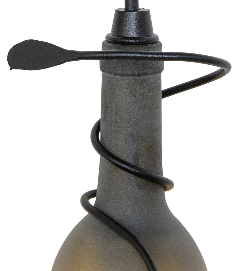 Meyda Tiffany 260954 One Light Mini Pendant, Black Metal