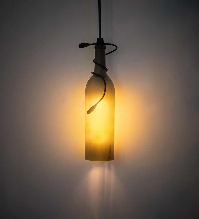 Meyda Tiffany 260954 One Light Mini Pendant, Black Metal