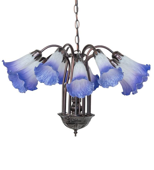 Meyda Tiffany 261736 12 Light Chandelier, Mahogany Bronze