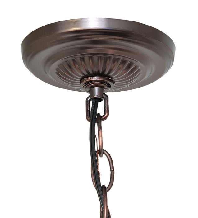 Meyda Tiffany 261736 12 Light Chandelier, Mahogany Bronze