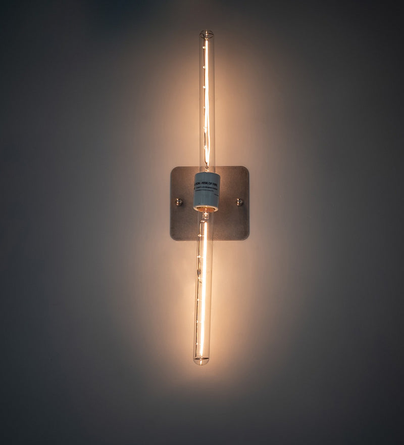 Meyda Tiffany 261997 Two Light Wall Sconce, Raw Steel