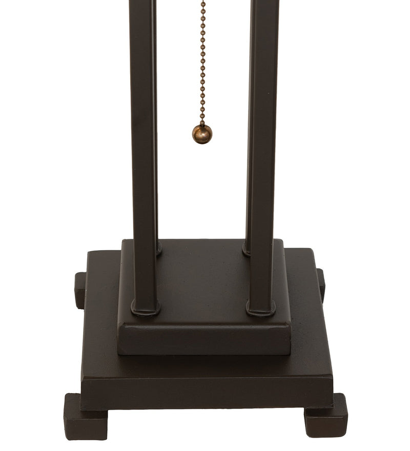 Meyda Tiffany 262041 Two Light Table Lamp, Mahogany Bronze