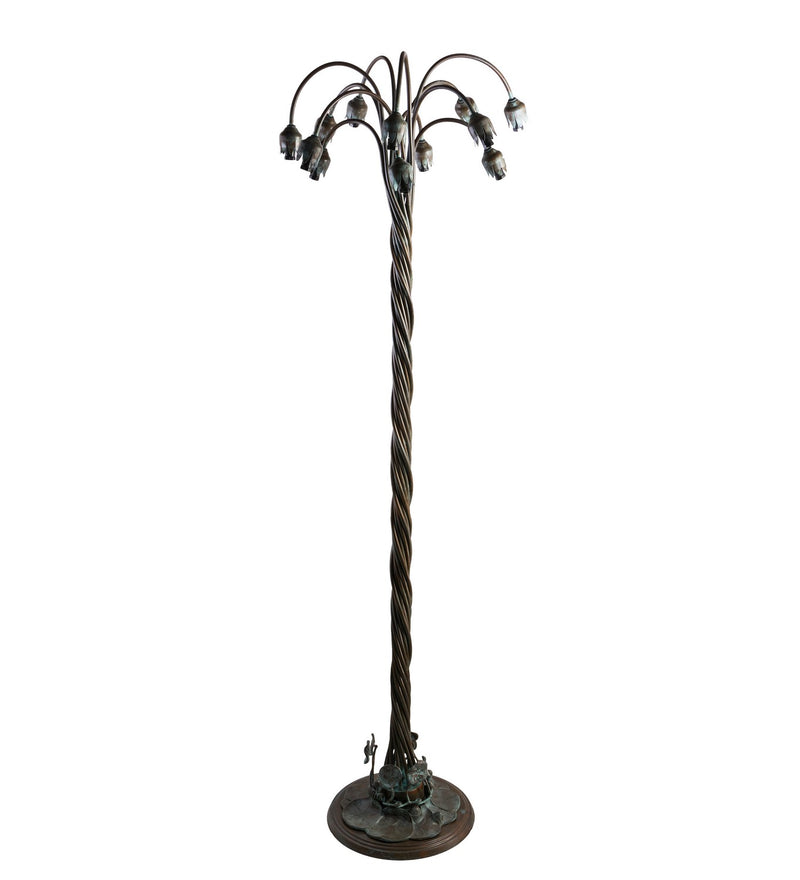 Meyda Tiffany 262111 12 Light Floor Lamp, Bronze