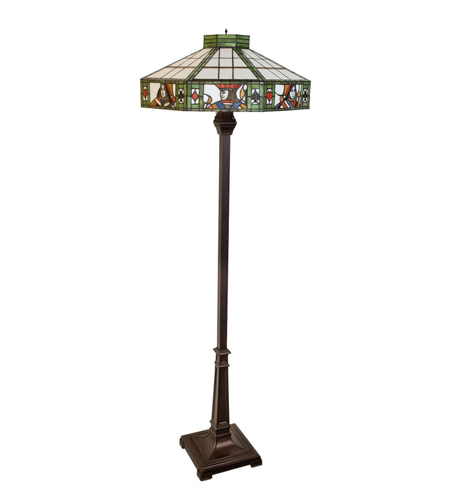 Meyda Tiffany 262542 Two Light Floor Lamp, Mahogany Bronze