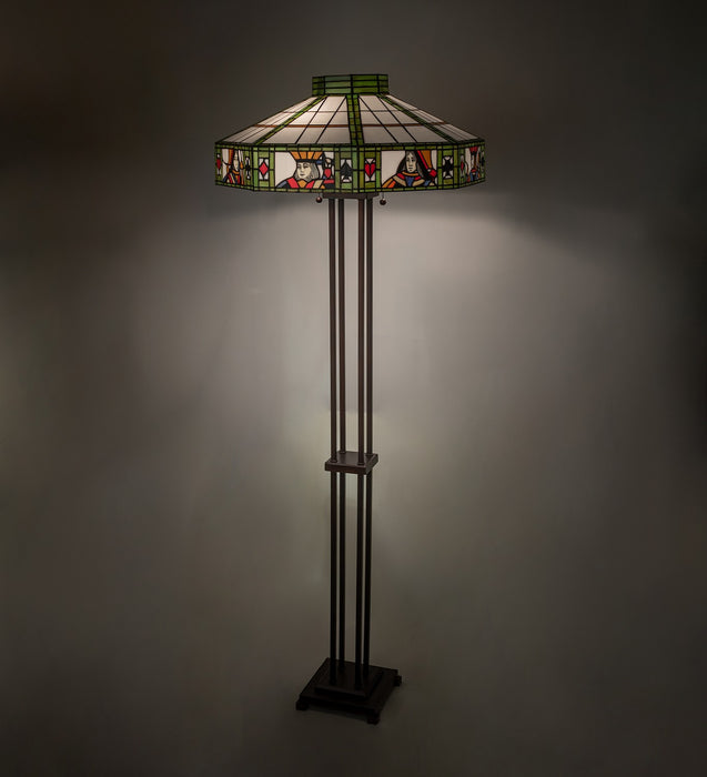 Meyda Tiffany 262581 Two Light Floor Lamp, Mahogany Bronze