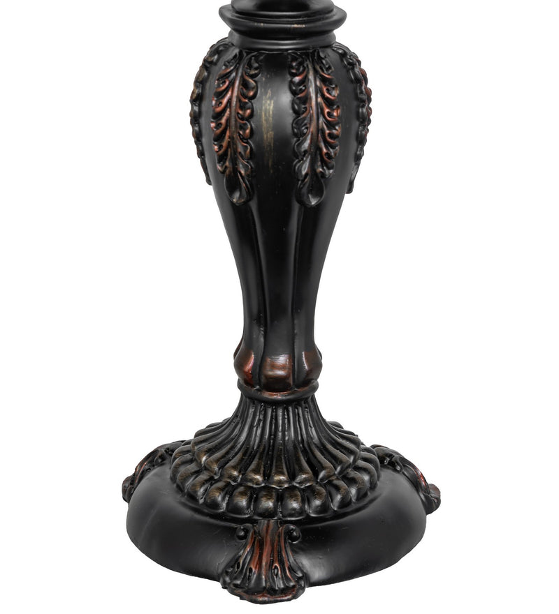Meyda Tiffany 151774 Two Light Table Base, Highlighted Mahogany Bronze