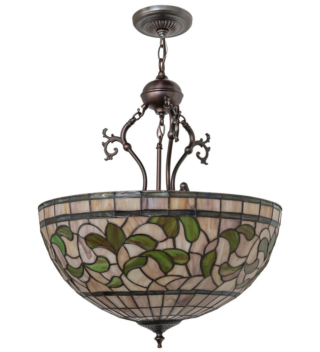 Meyda Tiffany 17530 Three Light Pendant, Mahogany Bronze
