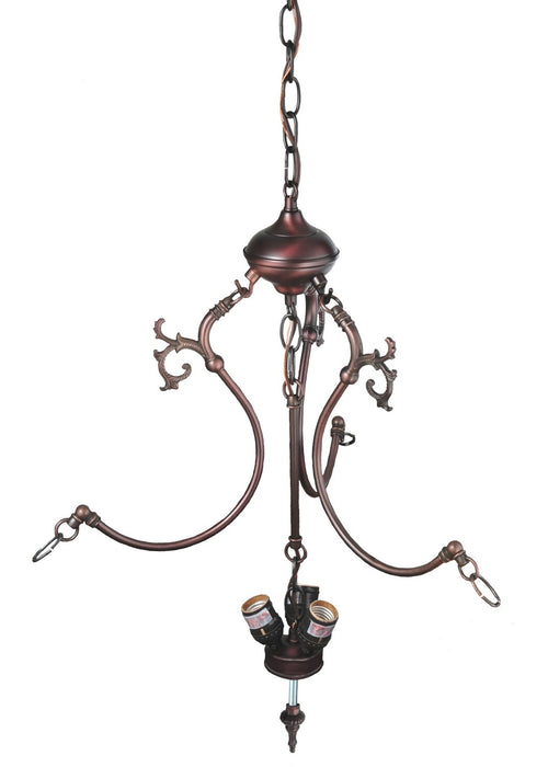 Meyda Tiffany 17530 Three Light Pendant, Mahogany Bronze