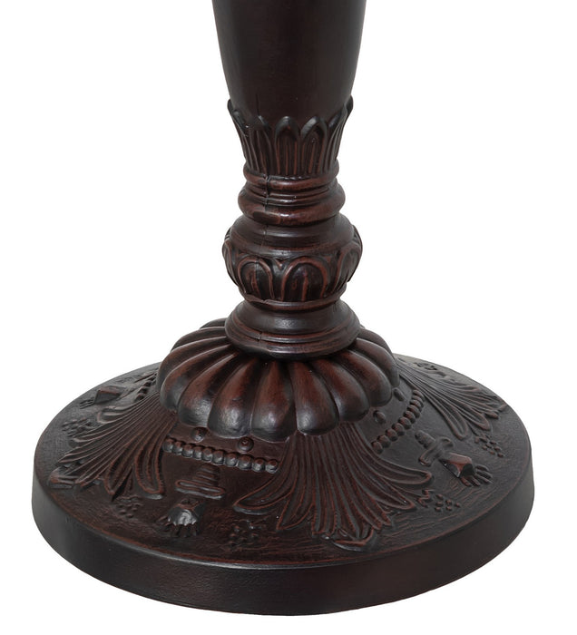 Meyda Tiffany 253041 Two Light Table Lamp, Mahogany Bronze