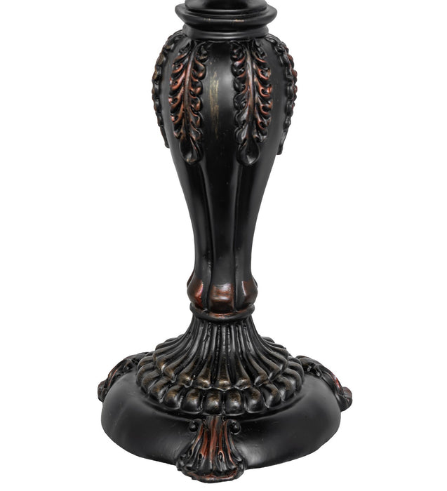 Meyda Tiffany 256646 Two Light Table Lamp, Mahogany Bronze