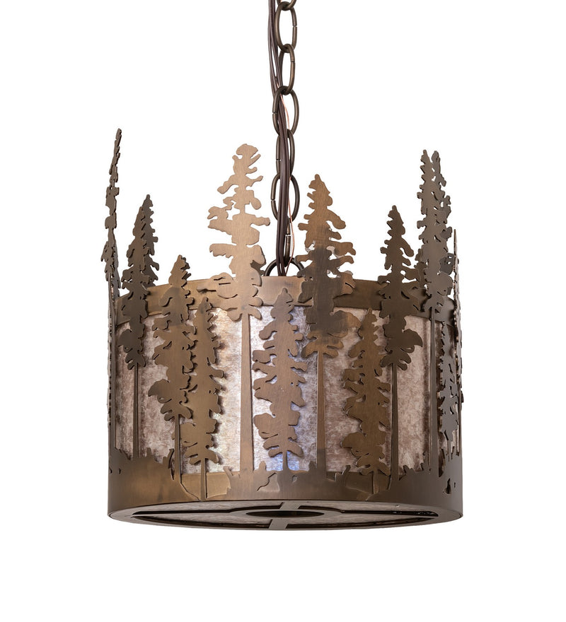 Meyda Tiffany 260024 Three Light Pendant, Antique Copper