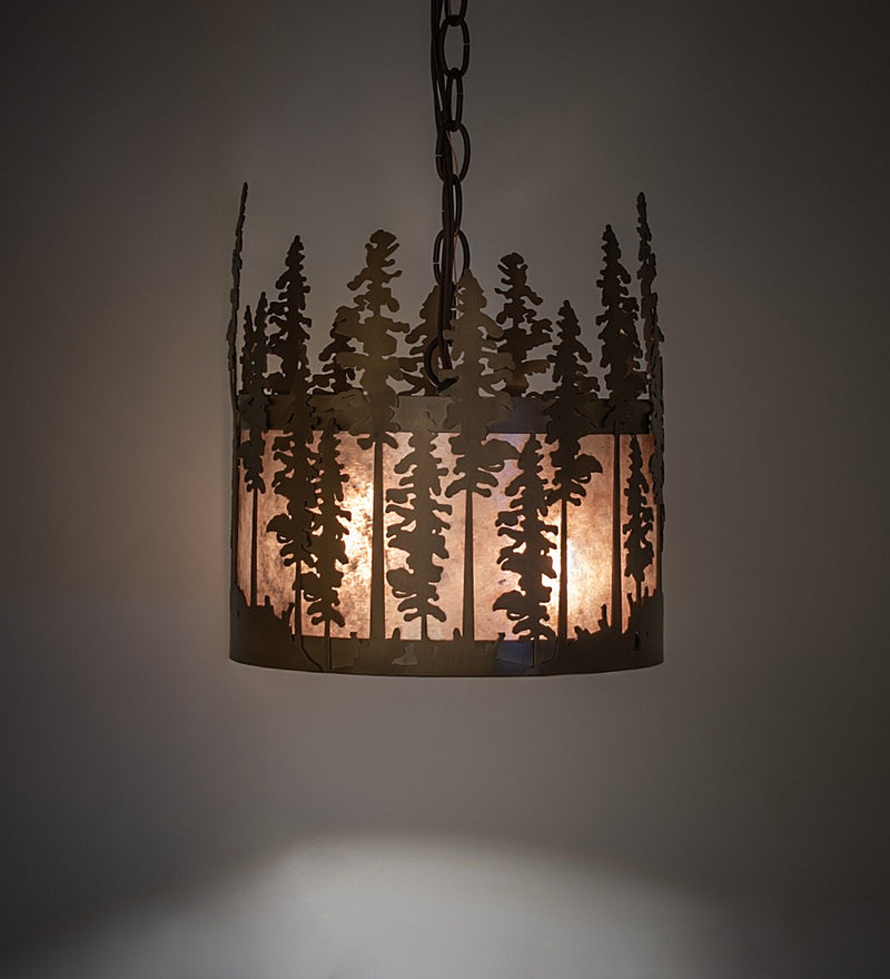 Meyda Tiffany 260024 Three Light Pendant, Antique Copper