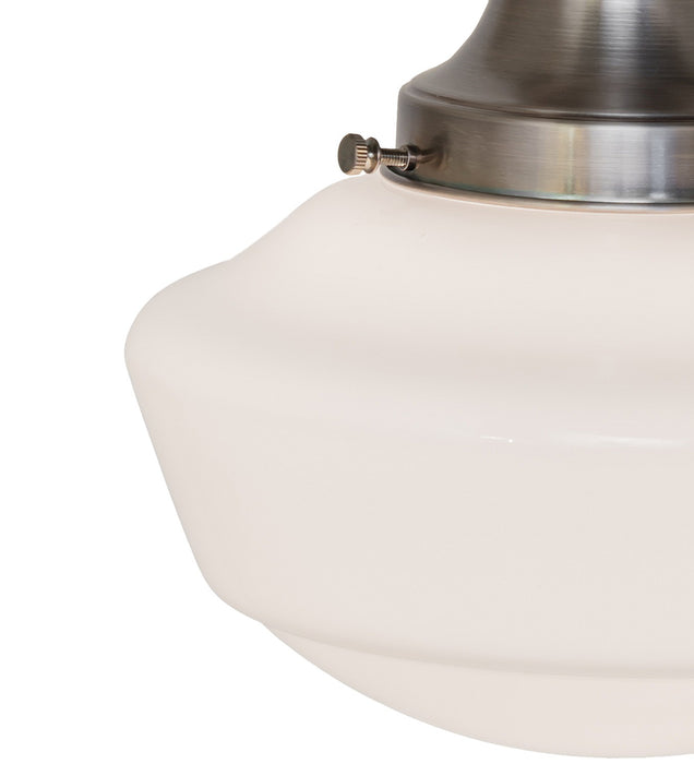 Meyda Tiffany 262866 One Light Semi-Flushmount, Antique Nickel