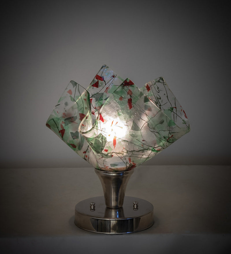 Meyda Tiffany 262876 One Light Accent Lamp, Nickel