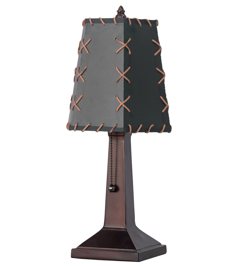 Meyda Tiffany 263177 One Light Mini Lamp, Mahogany Bronze