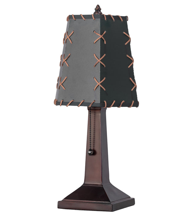 Meyda Tiffany 263177 One Light Mini Lamp, Mahogany Bronze