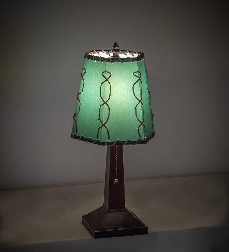 Meyda Tiffany 263177 One Light Mini Lamp, Mahogany Bronze