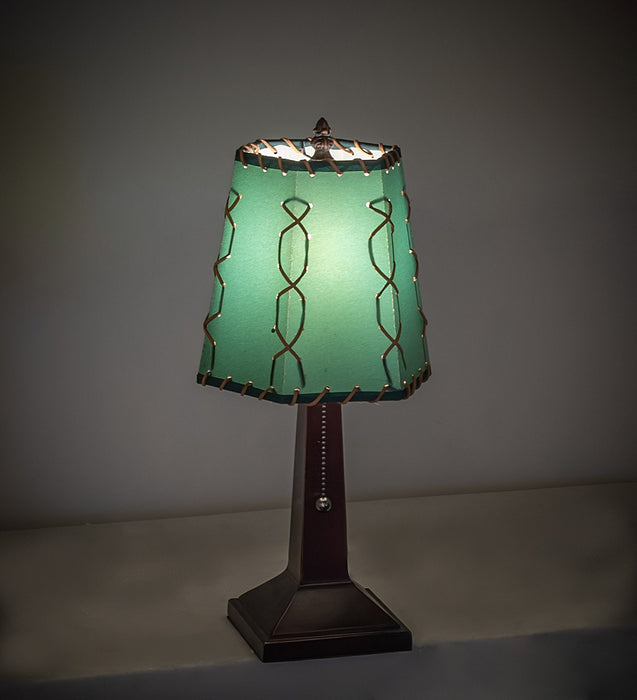 Meyda Tiffany 263177 One Light Mini Lamp, Mahogany Bronze