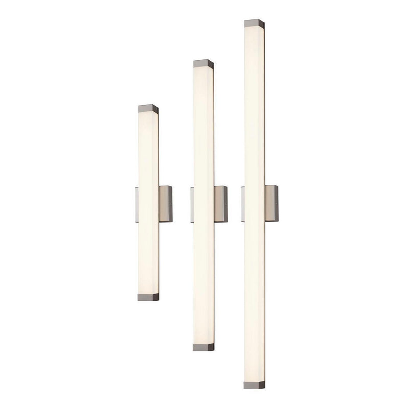 Justice Designs ACR-9005-OPAL-NCKL LED Linear Wall/Bath, Brushed Nickel