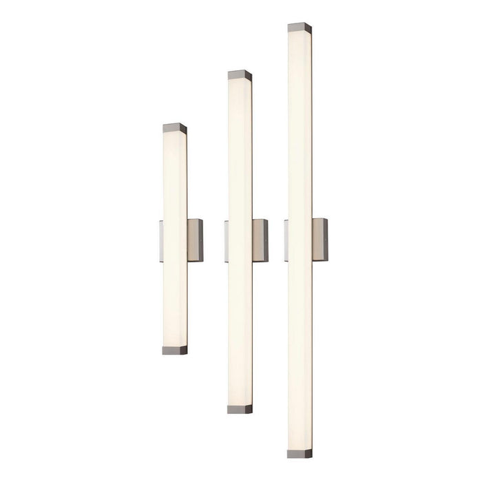Justice Designs ACR-9007-OPAL-NCKL LED Linear Wall/Bath, Brushed Nickel
