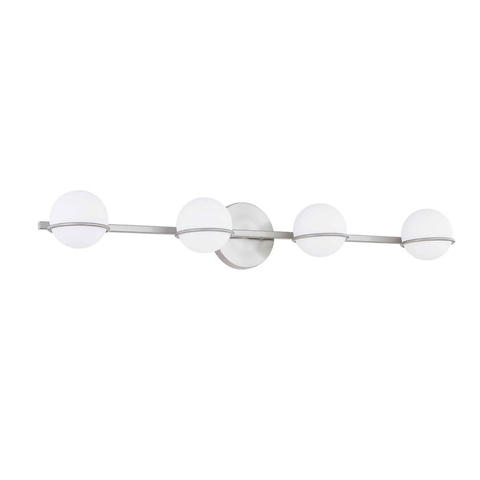 Justice Designs FSN-4164-OPAL-NCKL LED Bath Bar, Brushed Nickel