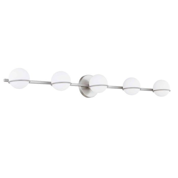 Justice Designs FSN-4165-OPAL-NCKL LED Bath Bar, Brushed Nickel